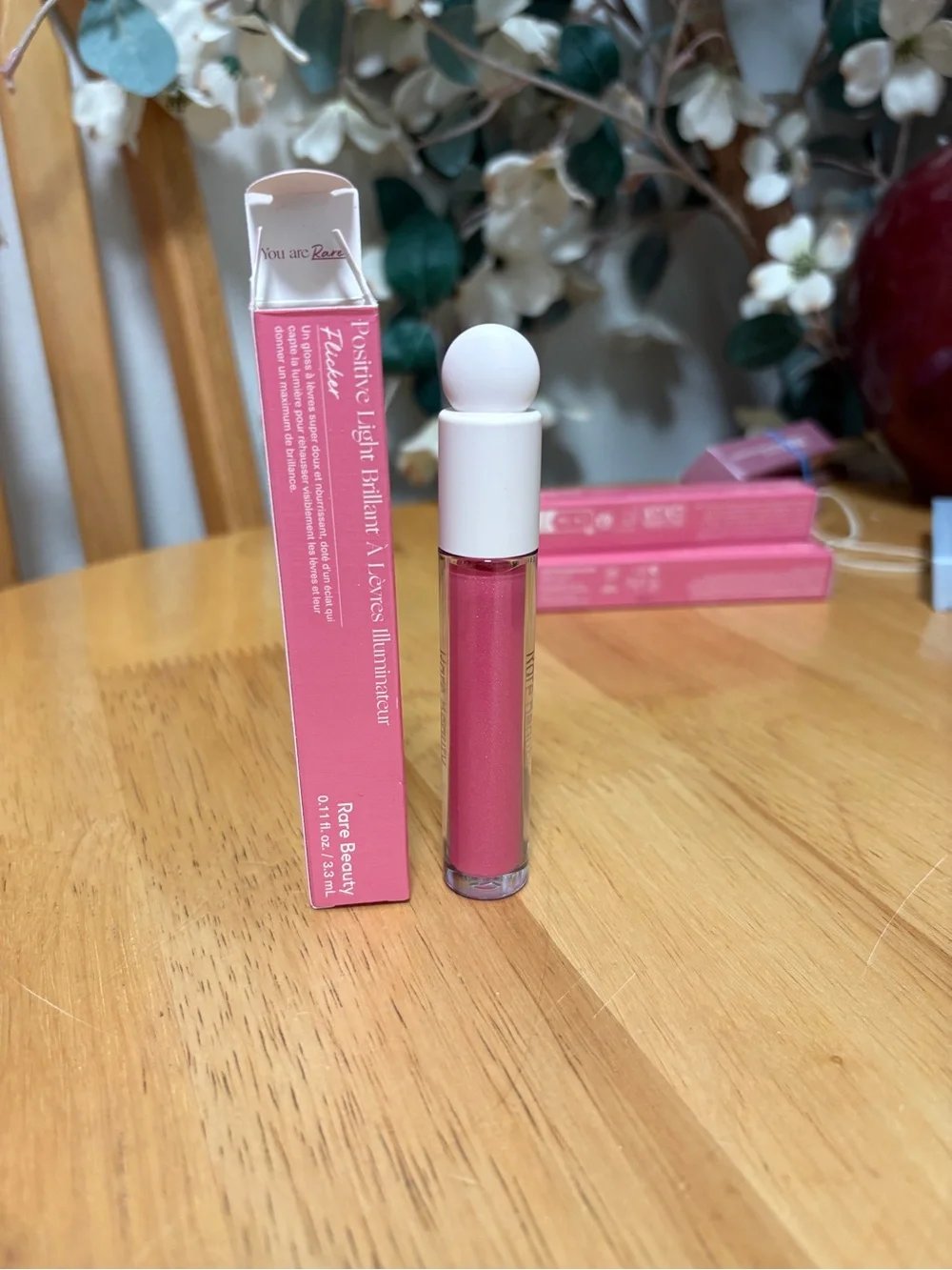 Rare BeautY Positive Light Luminizing Lip Gloss FLICKER, 0.11oz, BNIB, AUTHENTIC